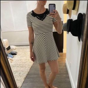 Mini striped dress .